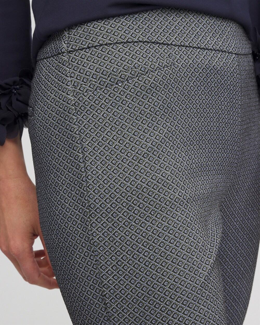 Brigitte Diamond Print Slim Ankle Pants Product Image
