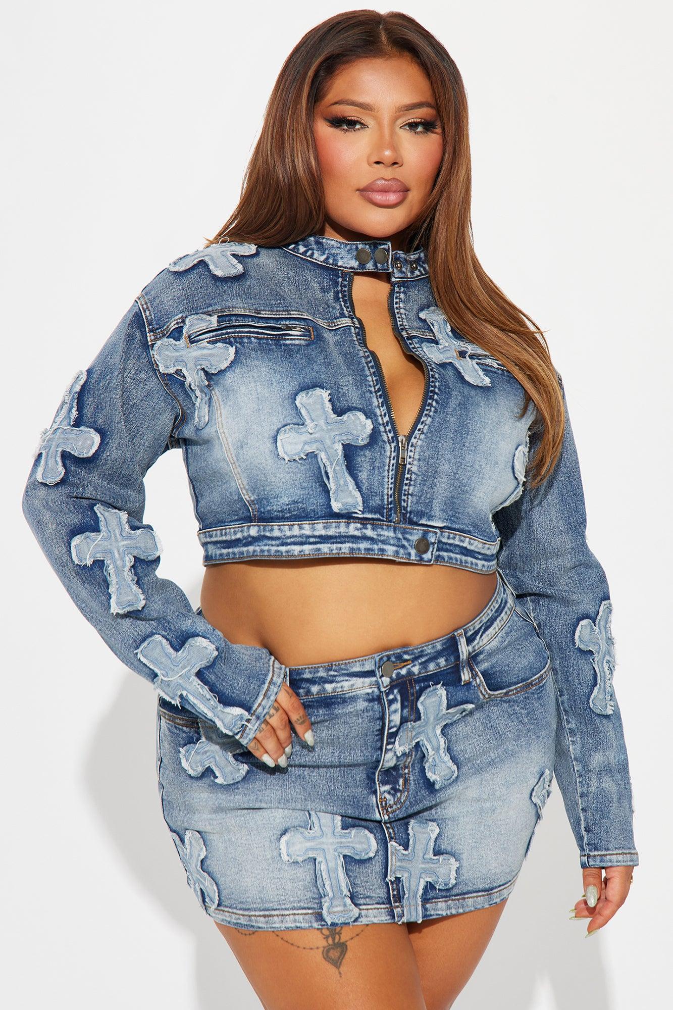 Cross Your Mind Denim Jacket - Medium Wash Product Image
