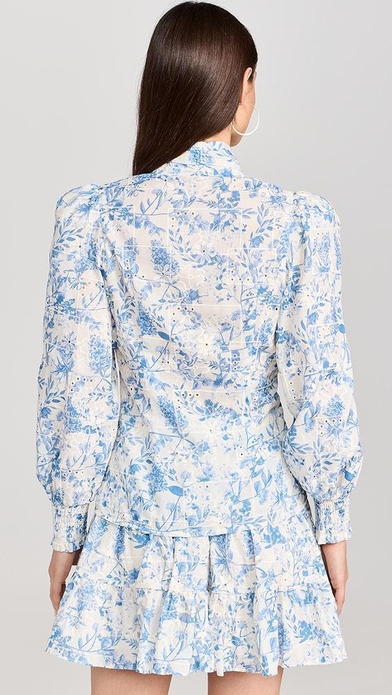 English Factory Digital Print Button Down Blouse | Shopbop Product Image