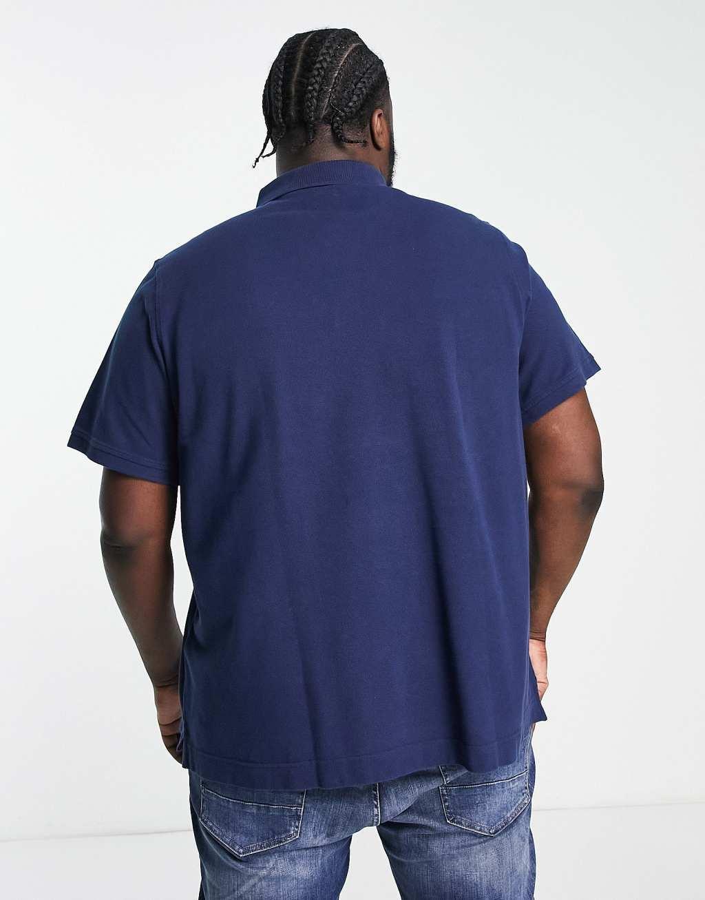 Levi's Big & Tall polo shirt in navy with small batwing logo Product Image