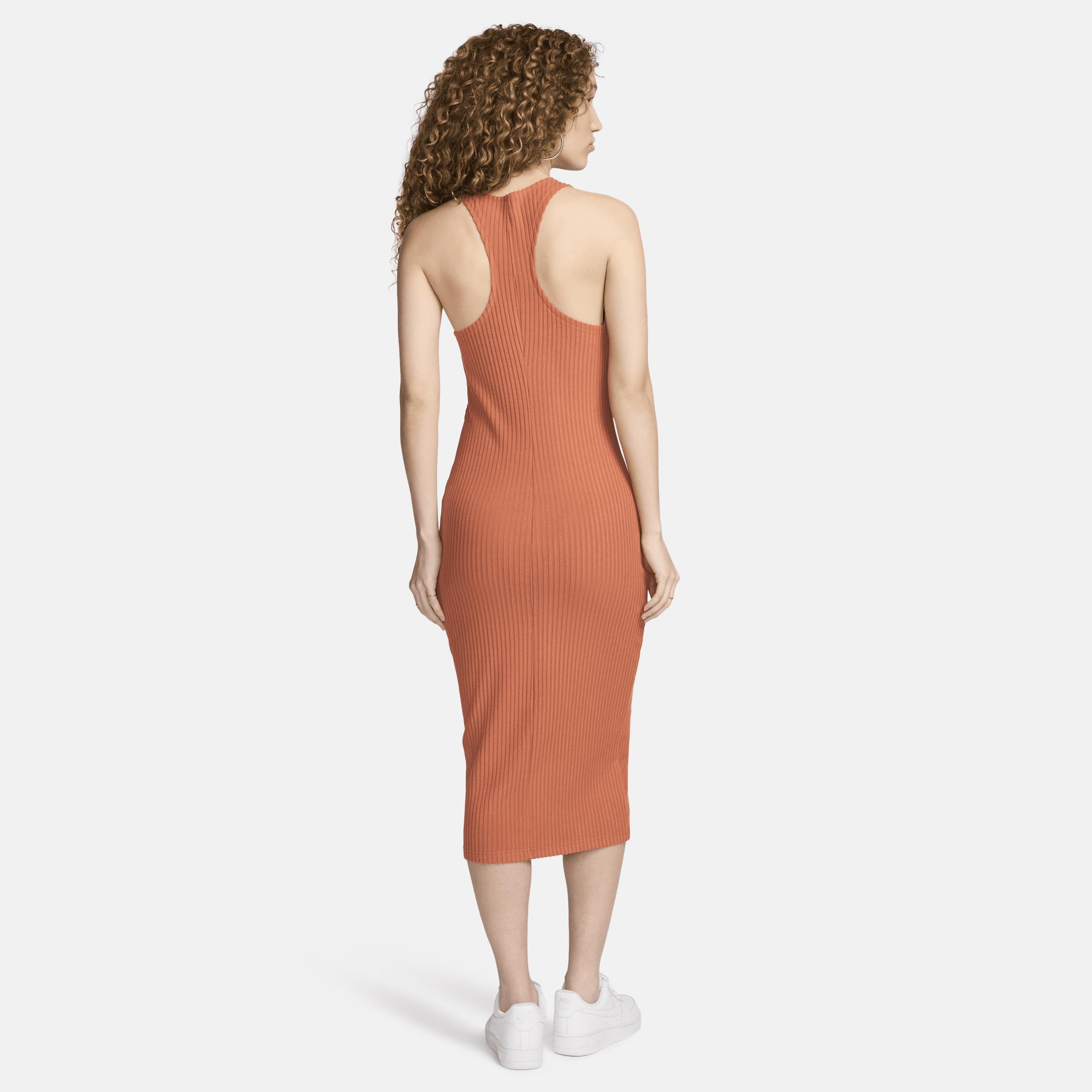 Nike Womens Nike Chill Knit Rib Dress - Womens Black/Black Product Image