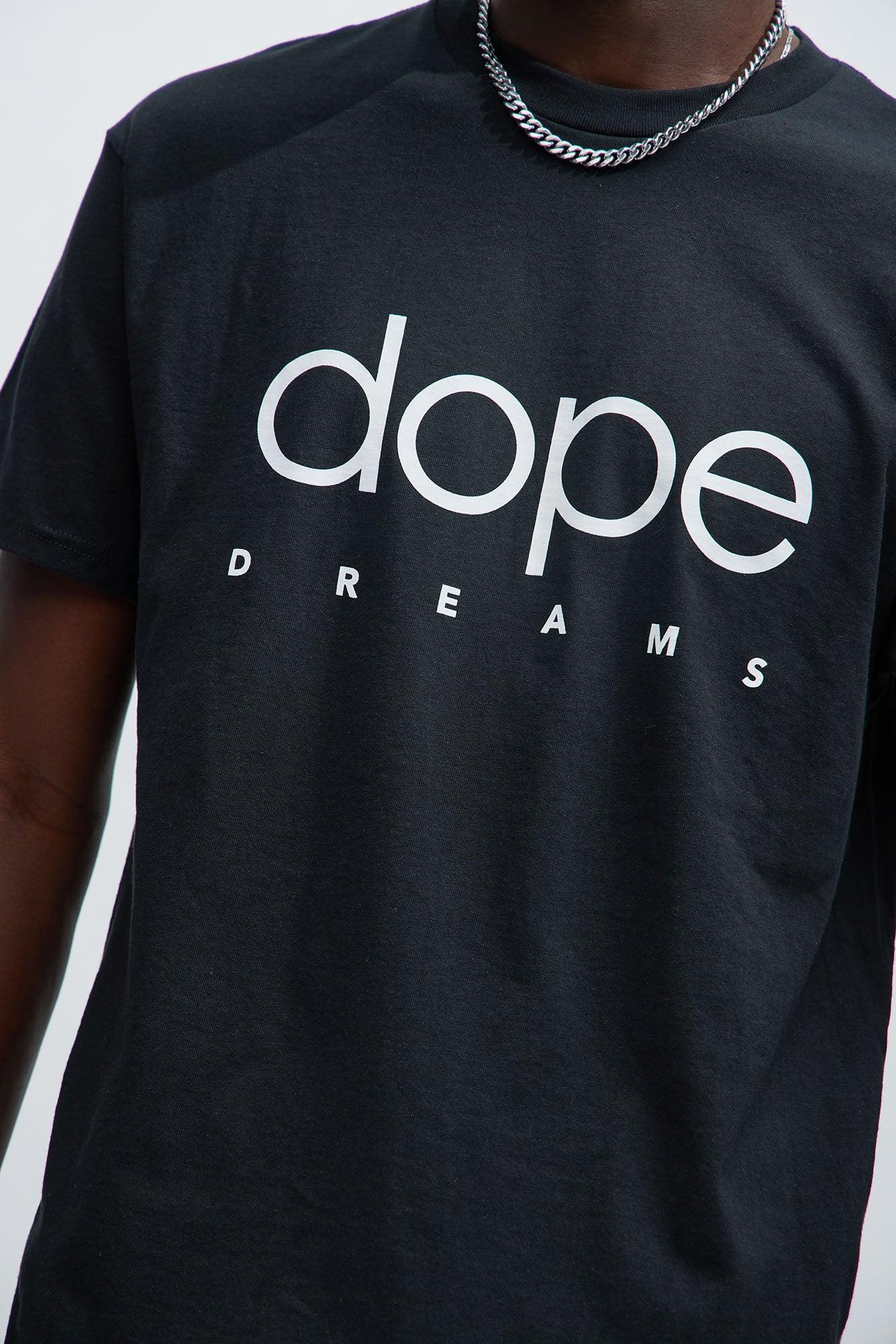 Dope Dreams Label Short Sleeve Tee - Black Product Image
