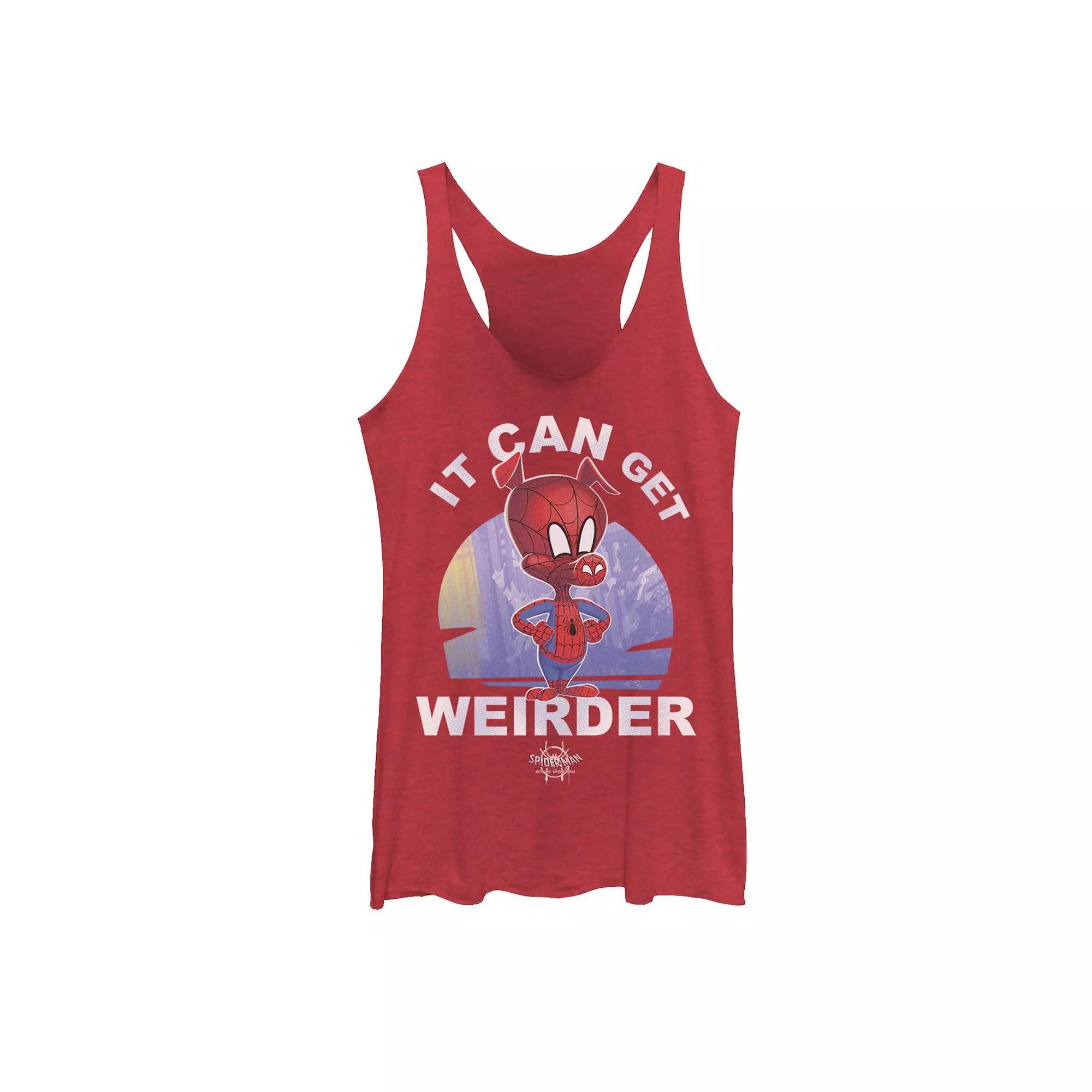 Juniors' Marvel Spider-Man Spiderverse Spider-Ham Tank Top, Girl's, Size: Large, Red Grey Product Image