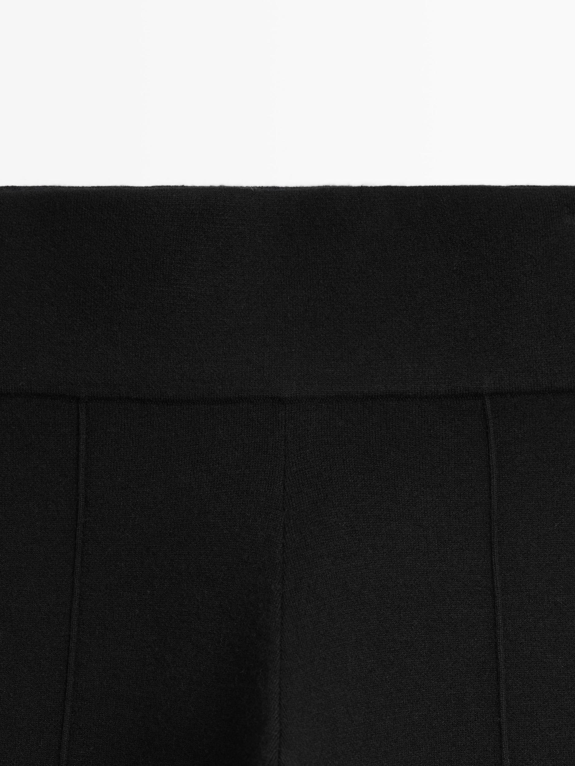 Flared knit trousers Product Image