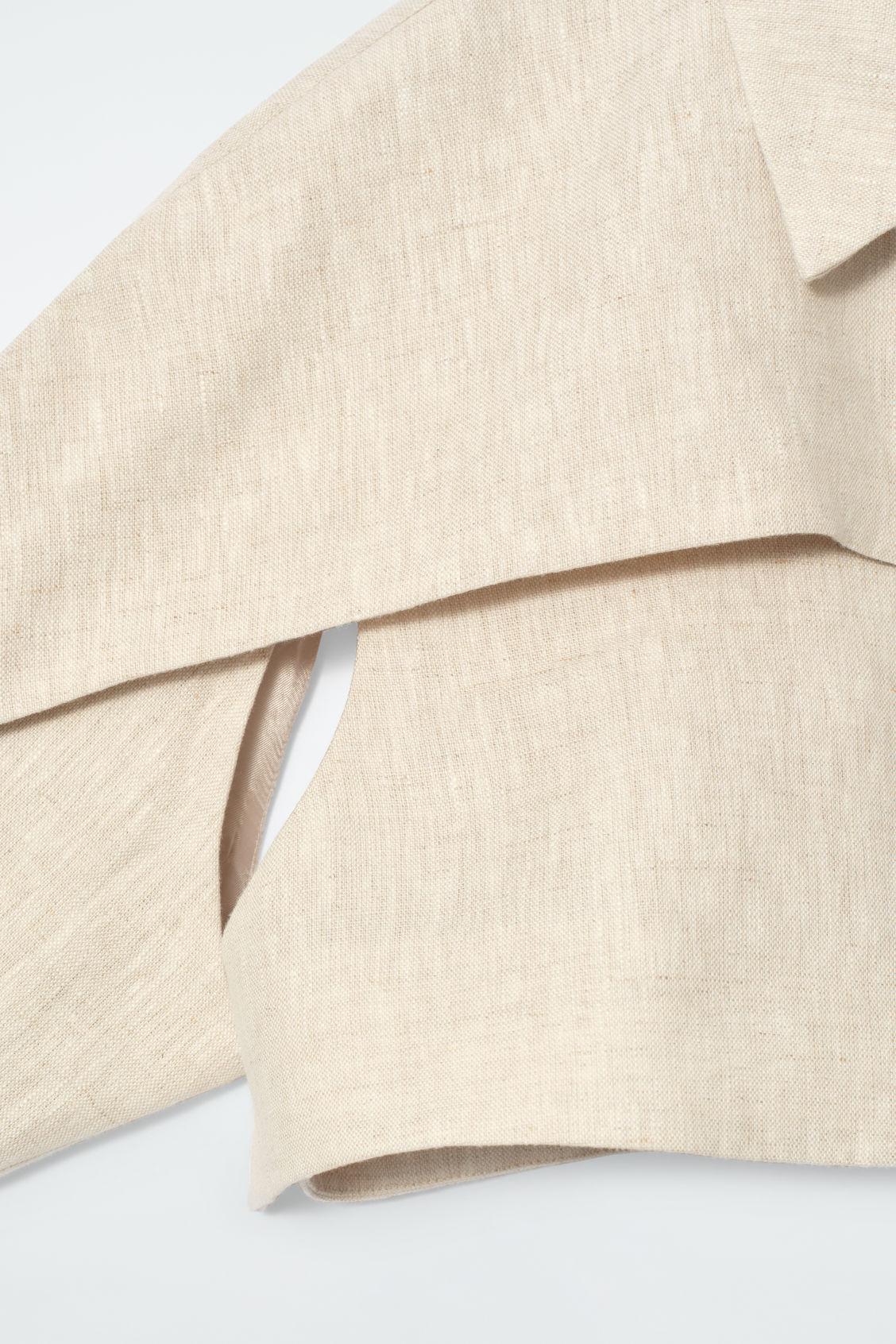 CROPPED LINEN JACKET Product Image