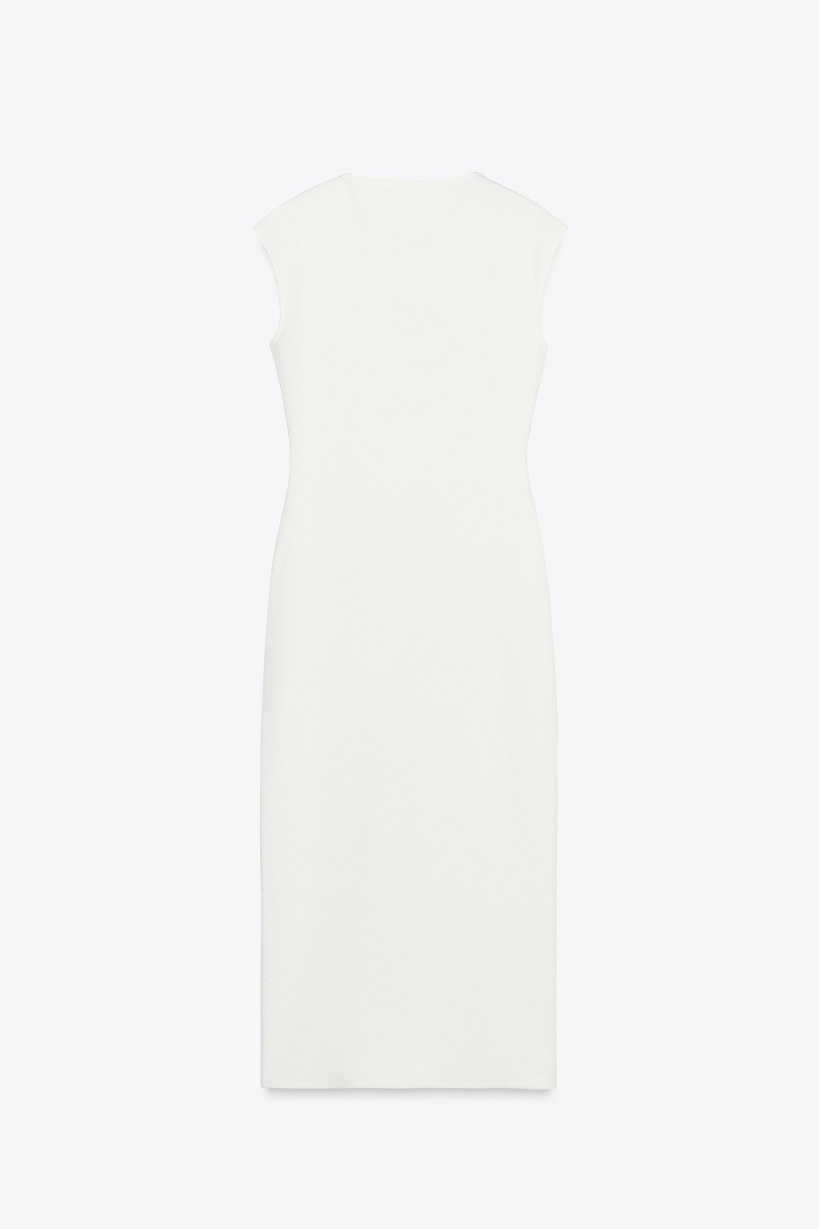MIDI DRESS WITH BROOCH Product Image