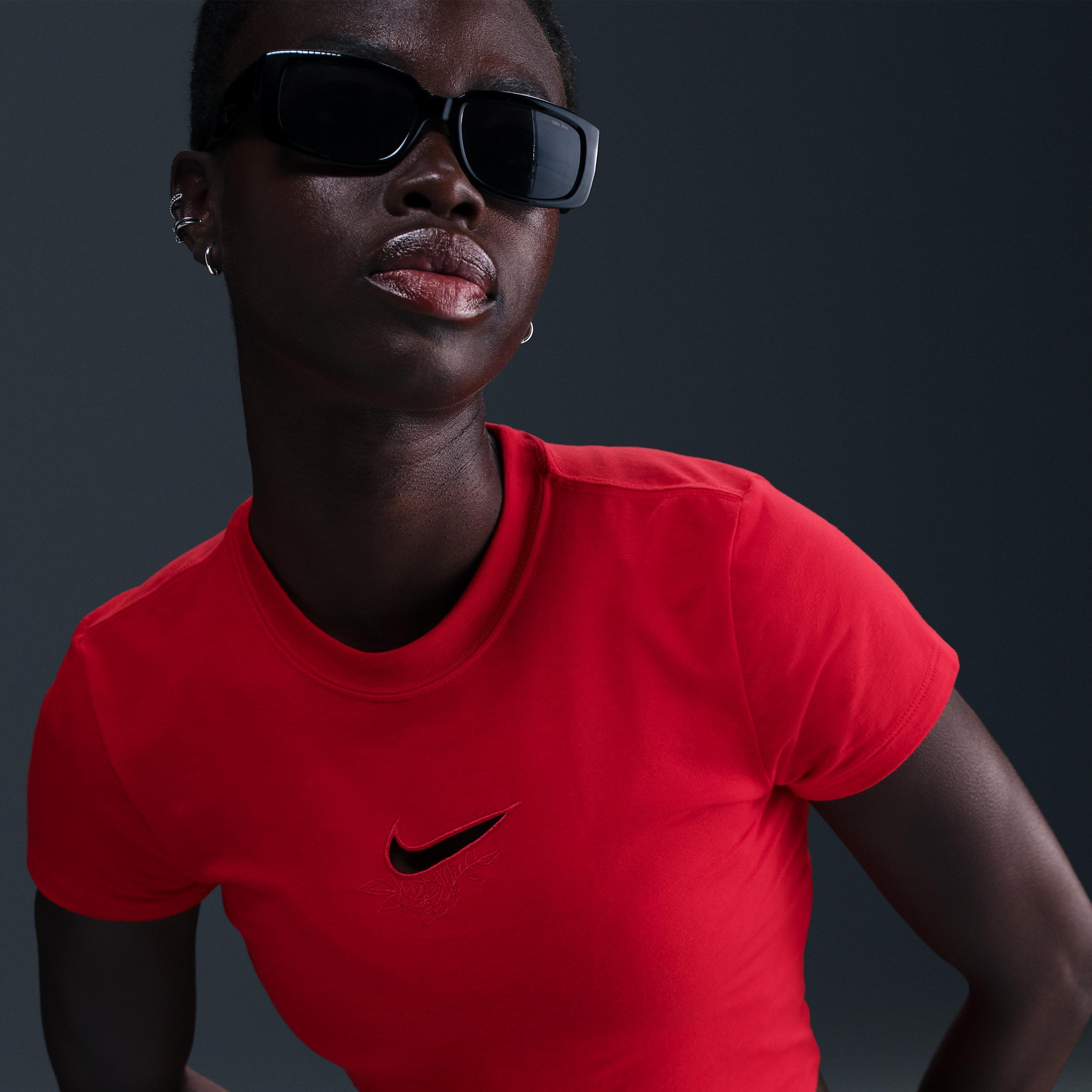Nike Sportswear Chill Knit Women's Slim Cropped T-Shirt Product Image