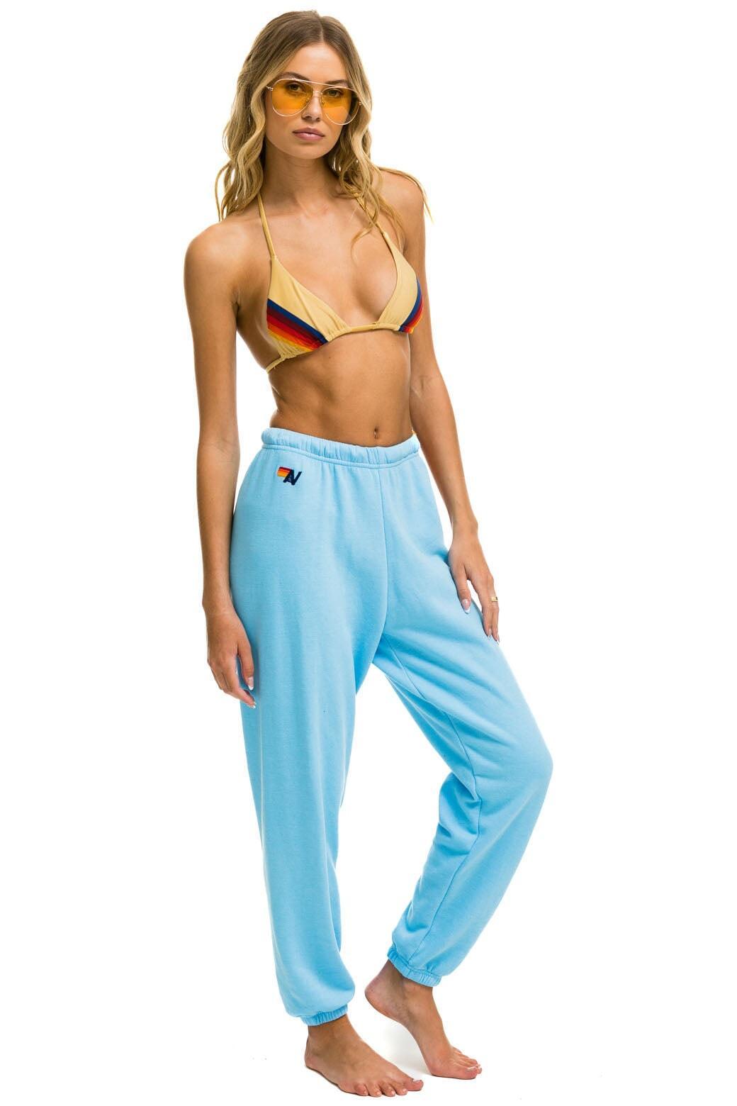 5 STRIPE SWEATPANTS - SKY 2 Female Product Image