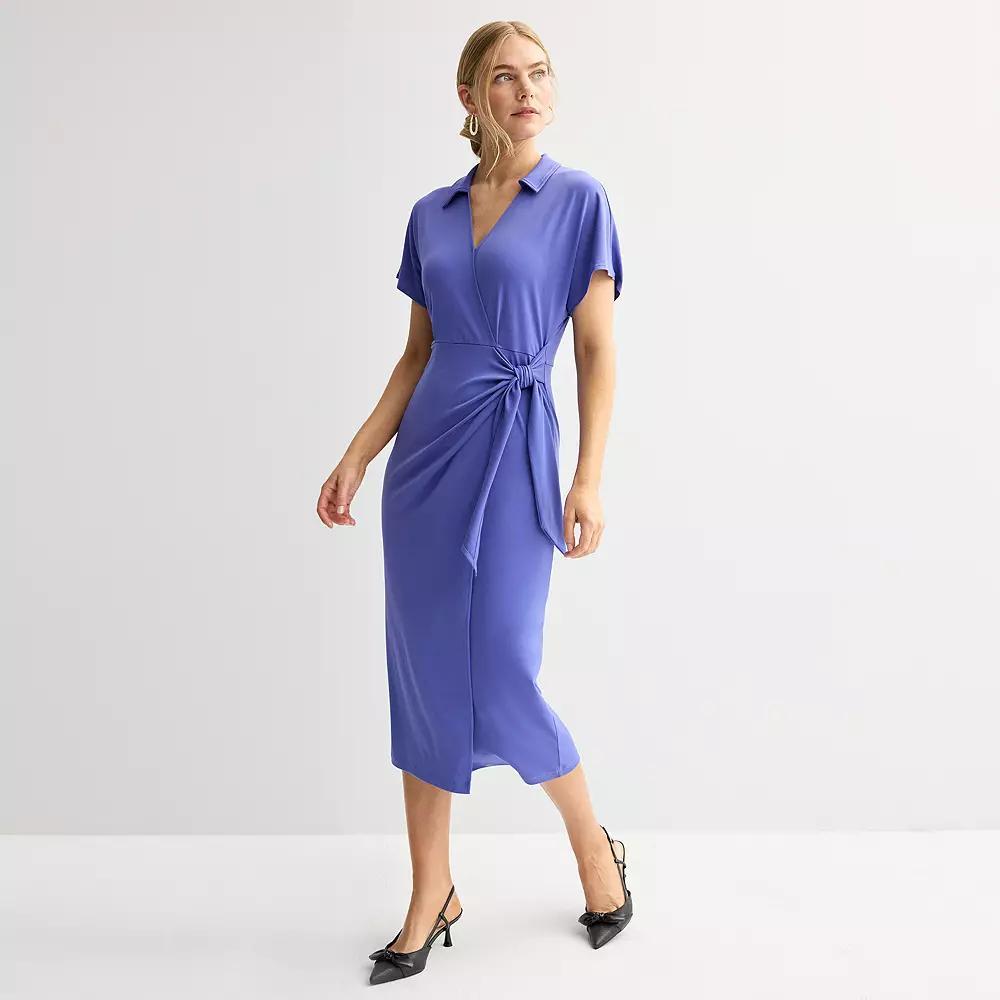 Women's Nine West Dolman Midi Dress, Size: XS, Wesley Purple Product Image