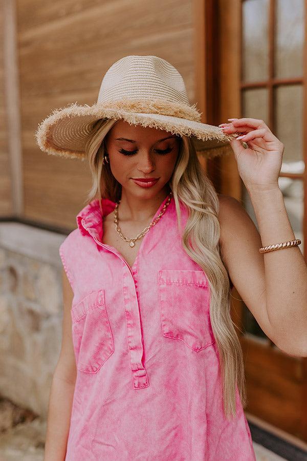 Coastal Dreams Raffia Woven Hat in Natural Product Image
