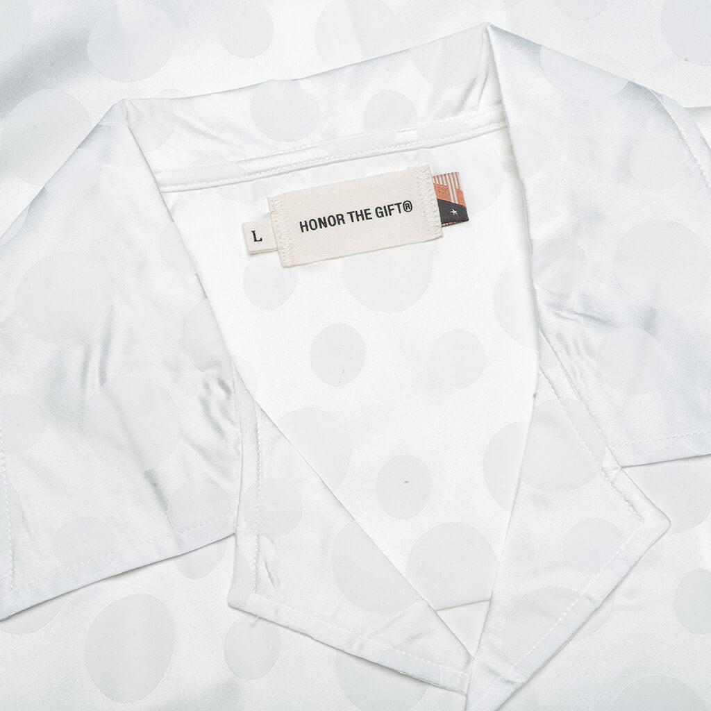 Polka Dot Camp Shirt - White Male Product Image