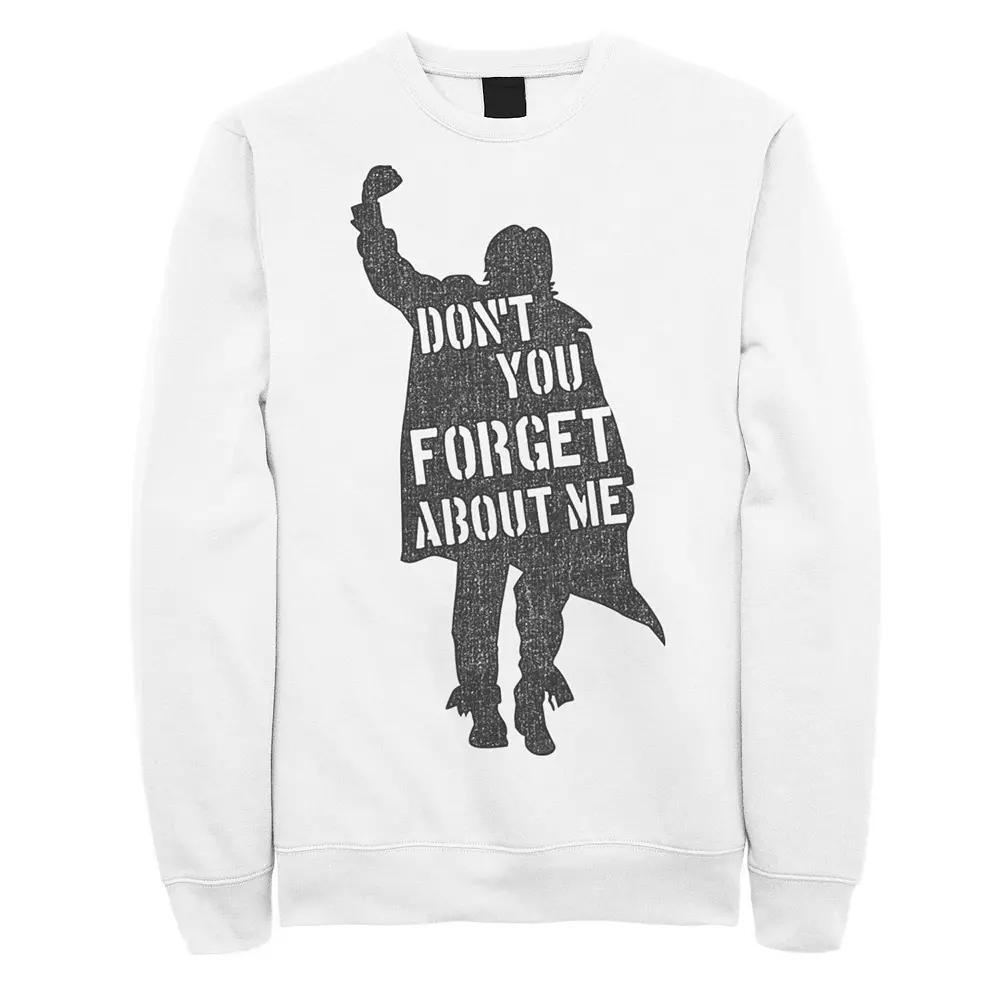 Men's Breakfast Club "Don't You Forget About Me" Silhouette Sweatshirt, Size: Small, White Product Image