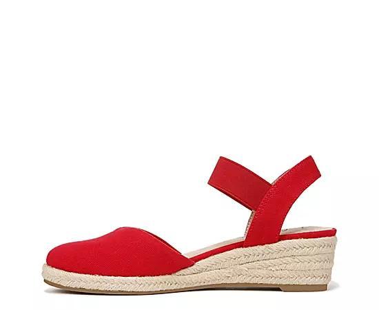 LifeStride Kimmie Women's Espadrille Wedges, Size: 8.5 Wide, Red Red Product Image
