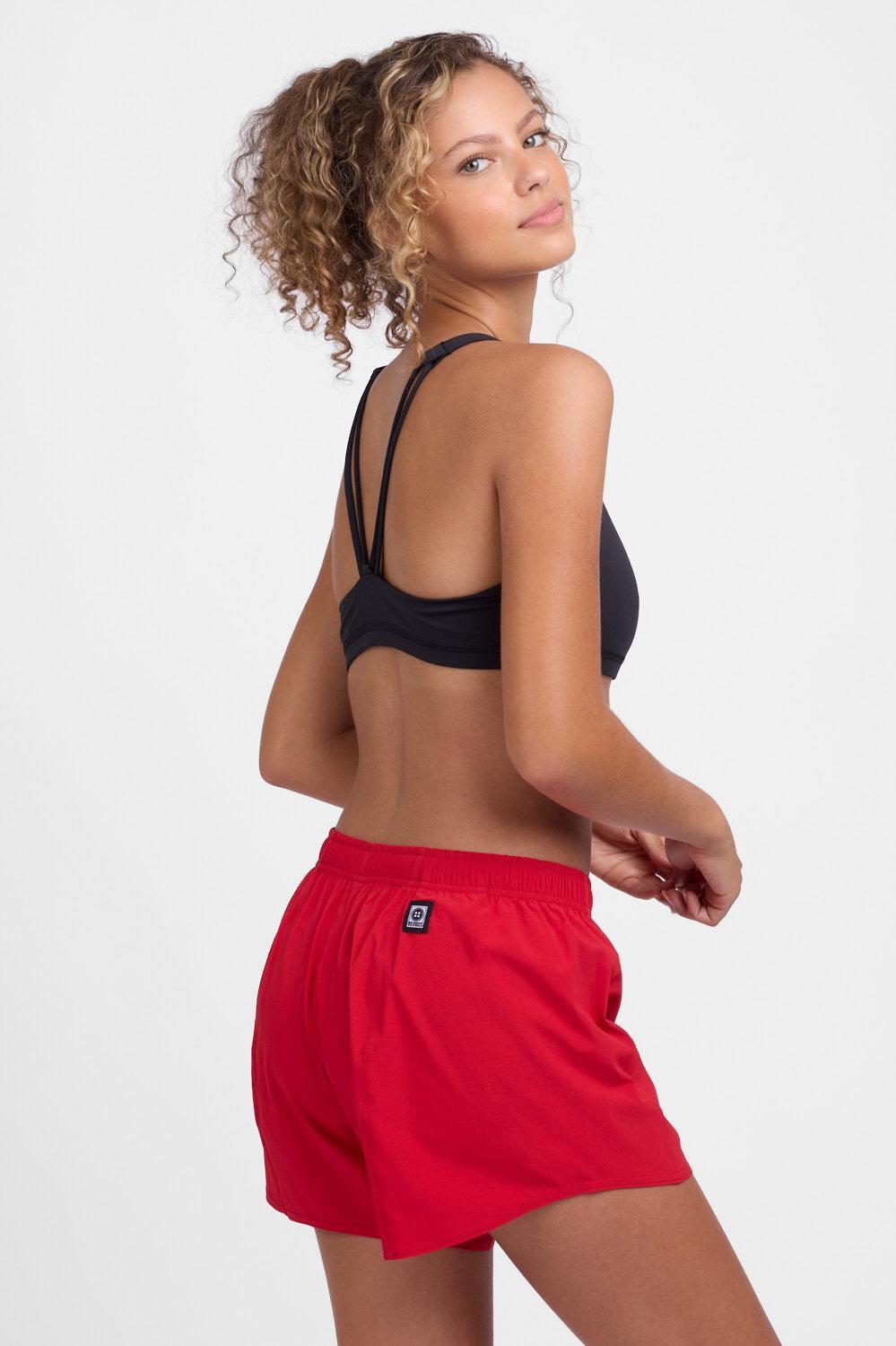 Janie 2.0 High Waisted Run Short - Red Female Product Image
