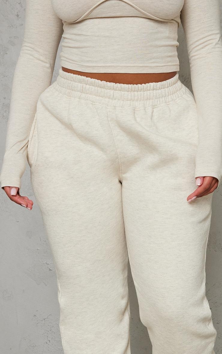 Shape Oatmeal Marl High Waist Cuffed Sweatpants Product Image