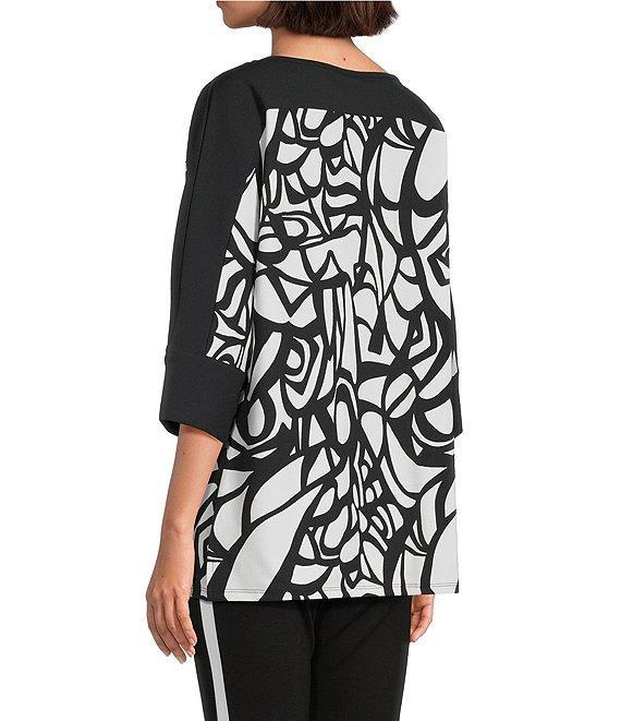 Slim Factor by Investments Boat Neck 3/4 Sleeve Dolman Top Product Image