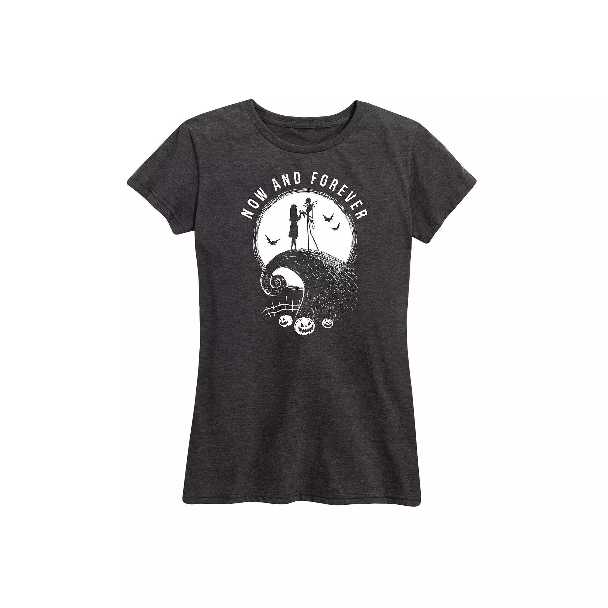 Disney's Nightmare Before Christmas Women's Now and Forever Graphic Tee, Girl's, Size: Large, Blue Product Image