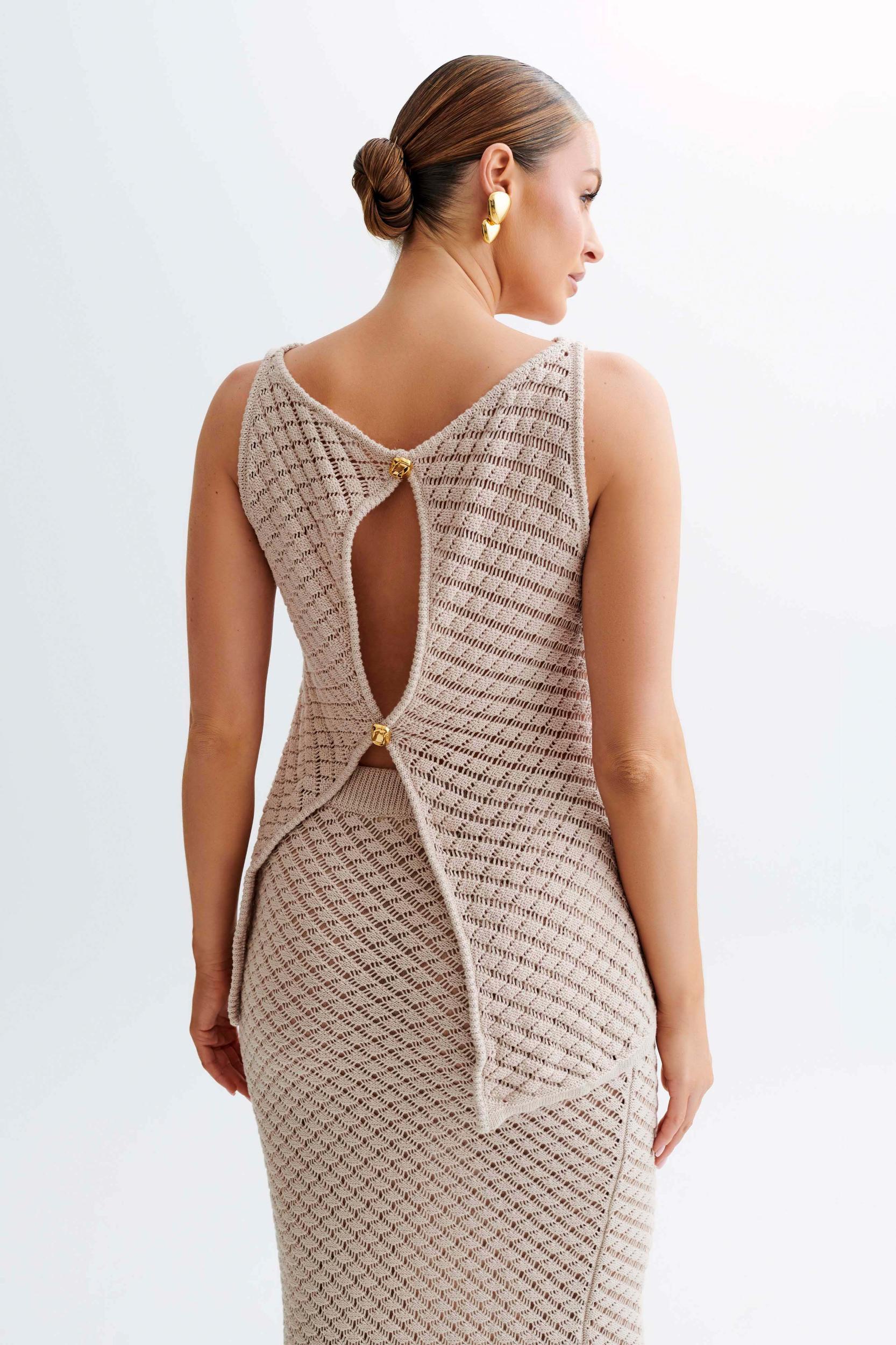 Guiliana Sleeveless Knit Top - Tawny Grey Product Image