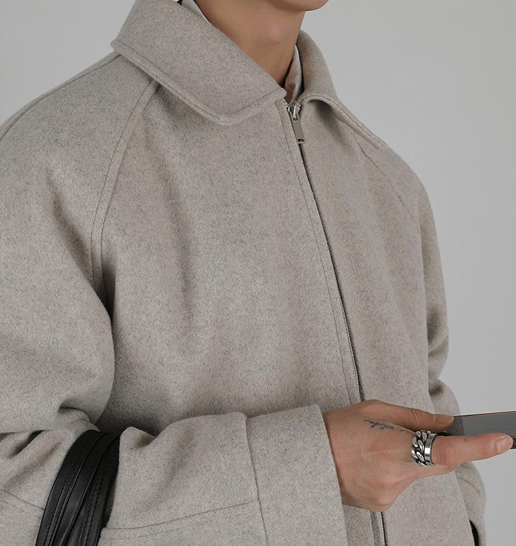 RT No. 3402 WOOLEN ZIP-UP COLLAR JK Product Image