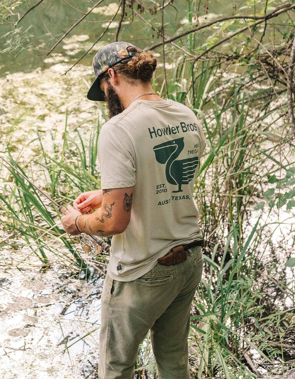 HOWLER BROTHERS Pelican Postage Mens Pocket Tee Product Image
