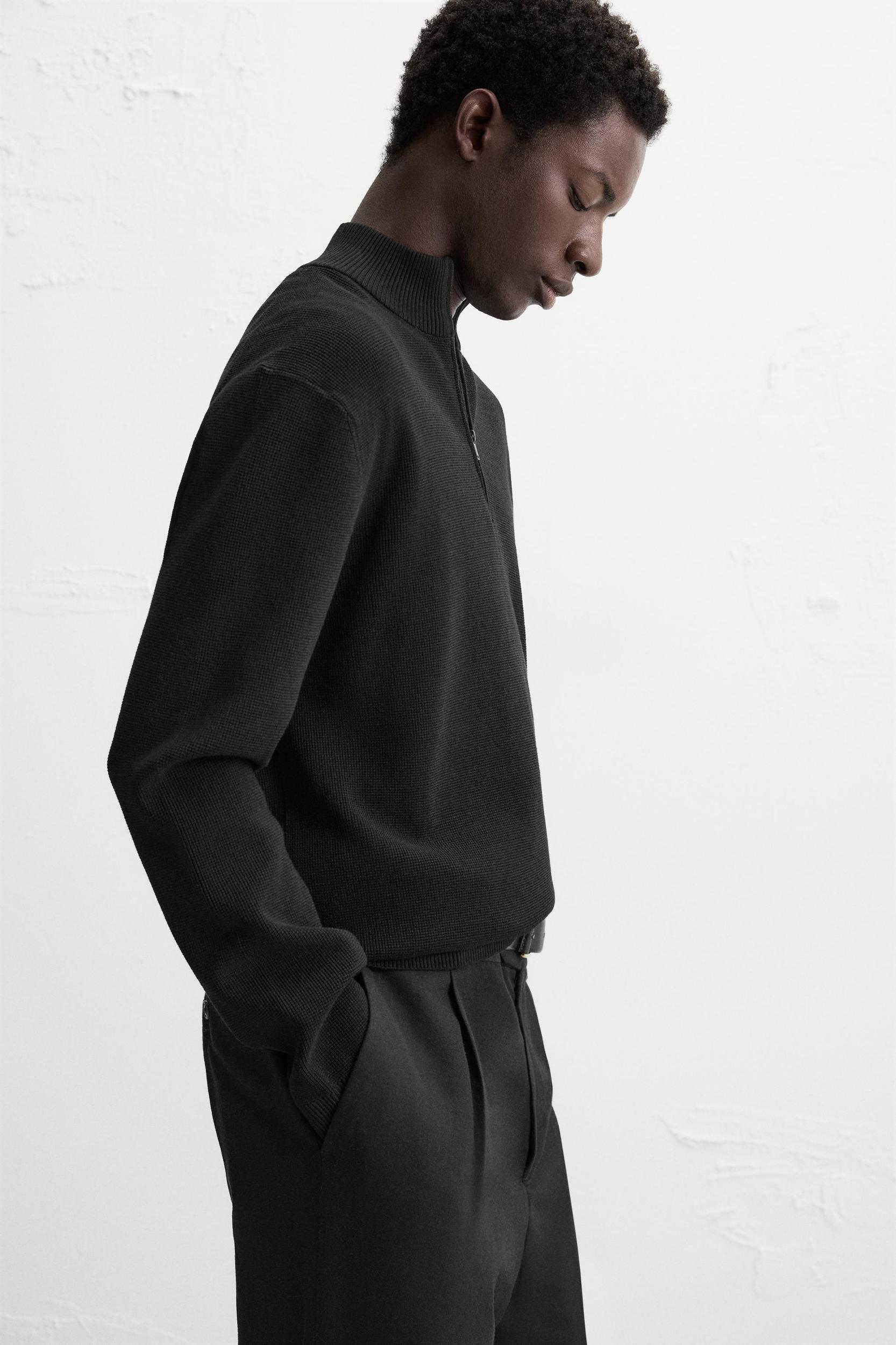 ZIP COLLAR SWEATER Product Image