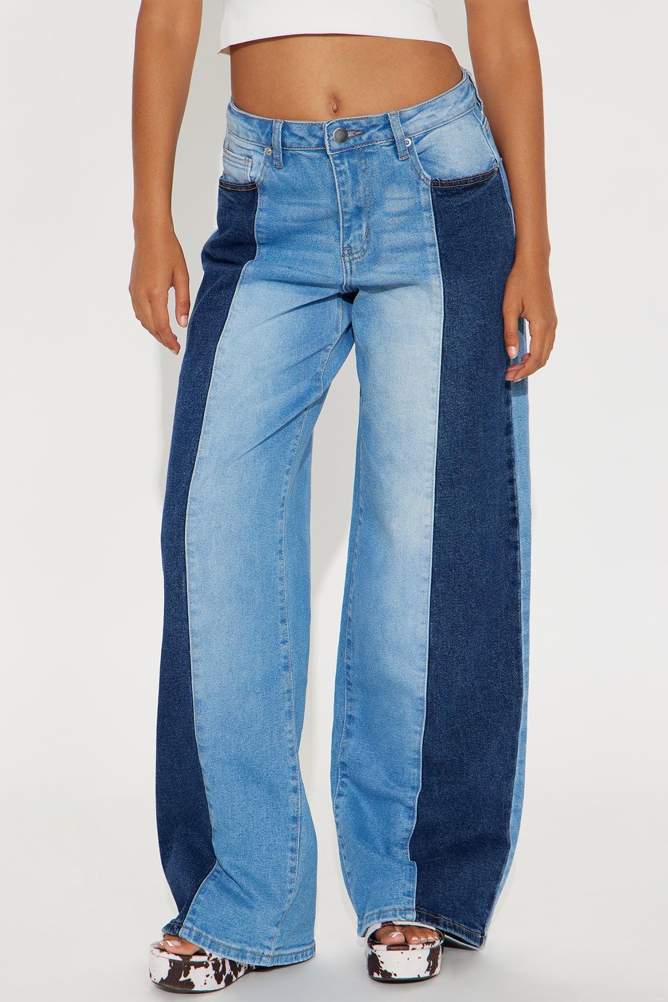Redondo Tonal Wide Leg Jeans - Medium Wash Product Image