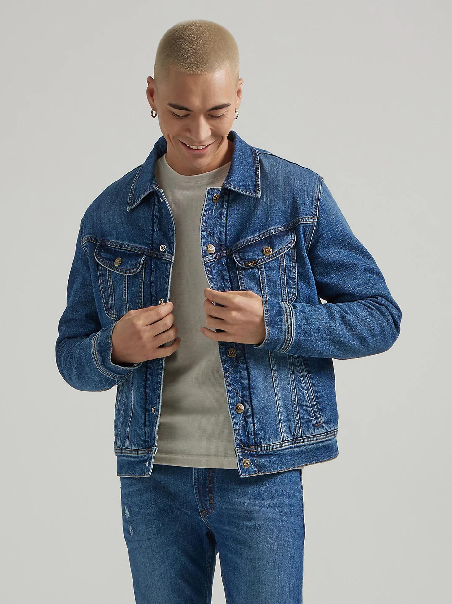 Men's Reversible Sherpa Lined Rider™ Jacket | Men's Jackets & Outerwear | Lee® Product Image