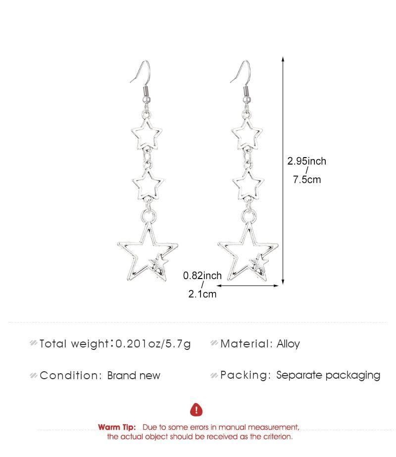 Star Alloy Dangle Earring / Necklace / Set Product Image