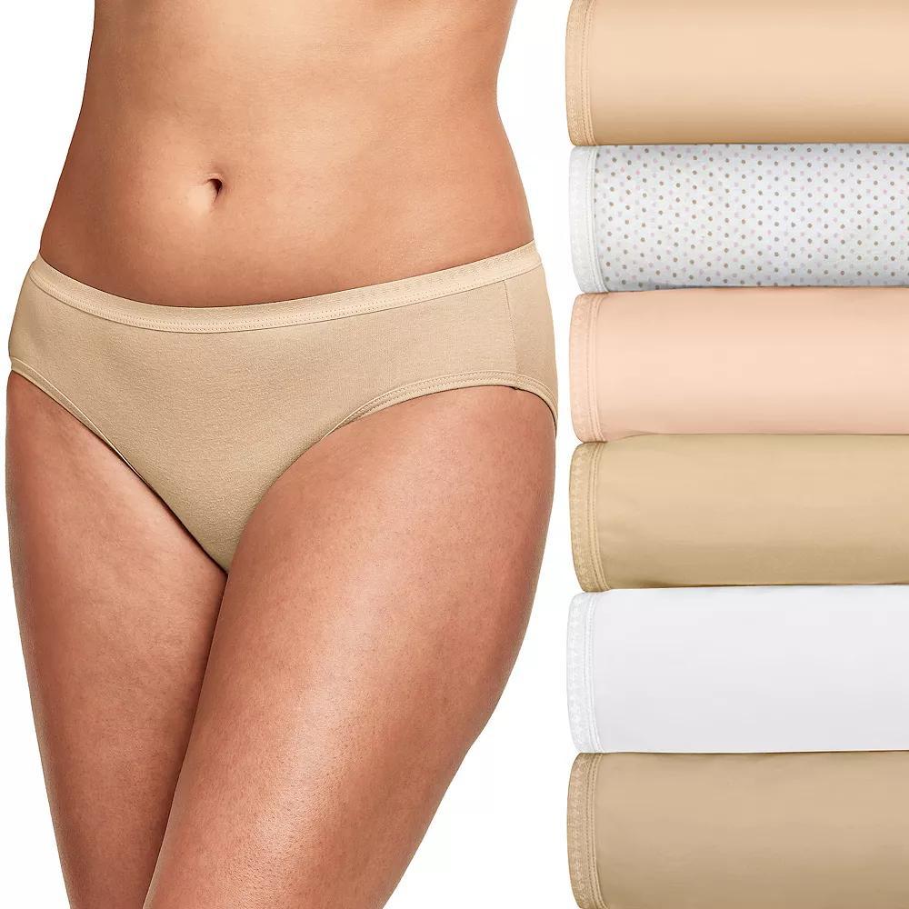 Hanes Ultimate 6-Pack Breathable Hipster Underwear 41H6CC, Womens Product Image