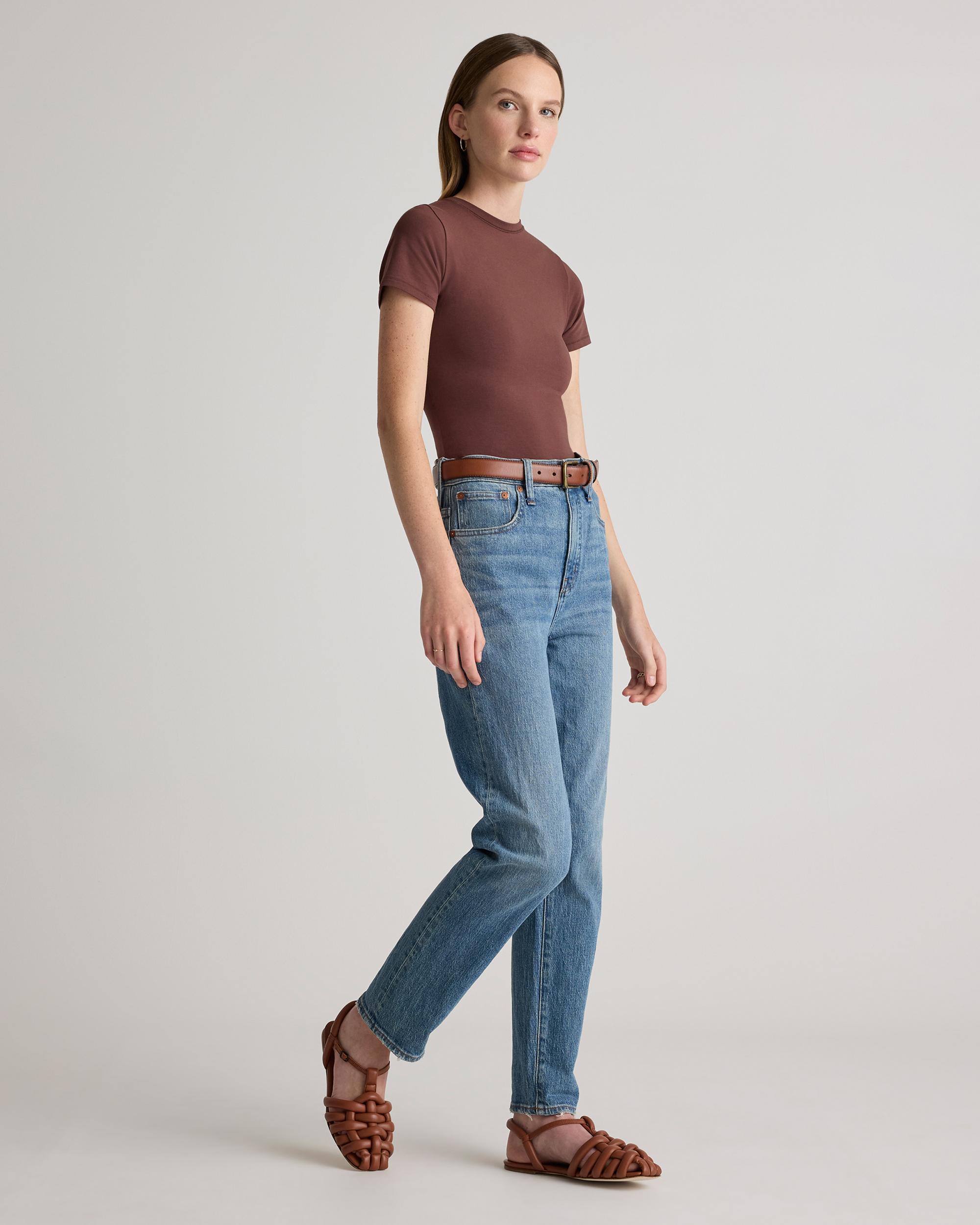 Quince | Women's Stretch Cotton Jersey Fitted T-Shirt Size XL, Organic Cotton Product Image