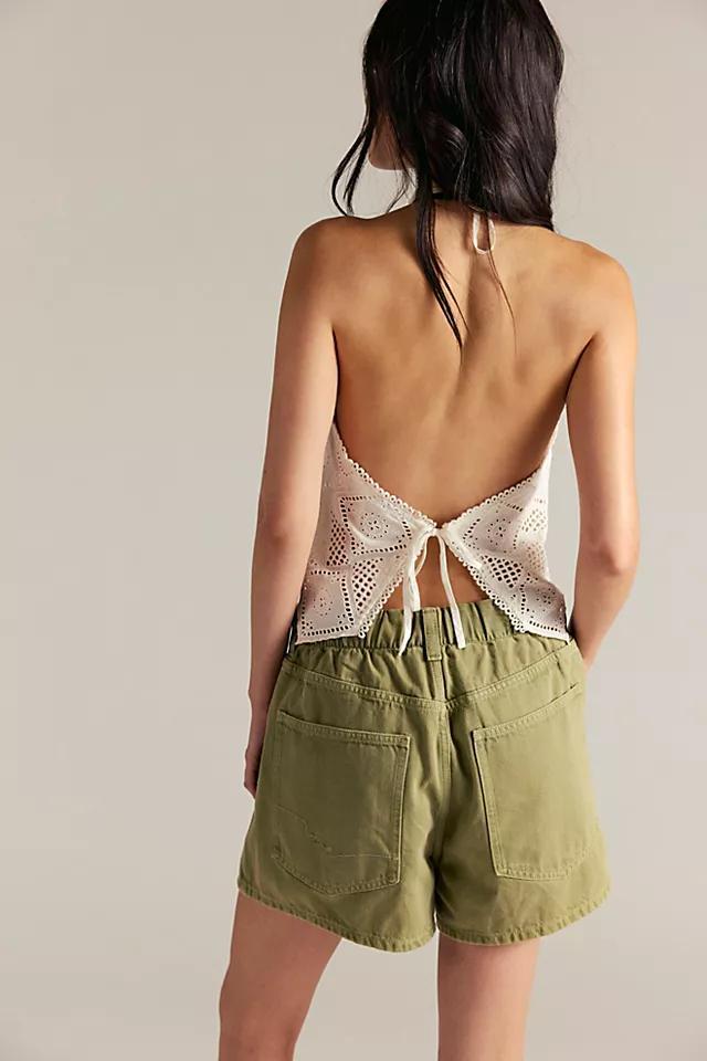 We The Free Clark Pleated Denim Shorts Product Image