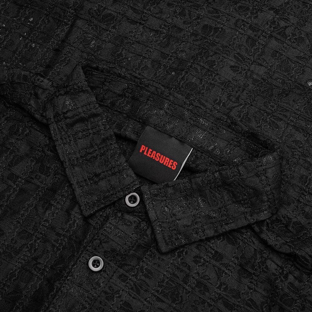 Lacy Button Down - Black Male Product Image