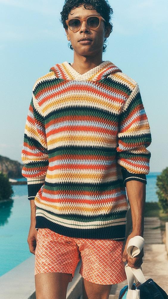 Orlebar Brown Kirk Striped Hoodie | Shopbop Product Image