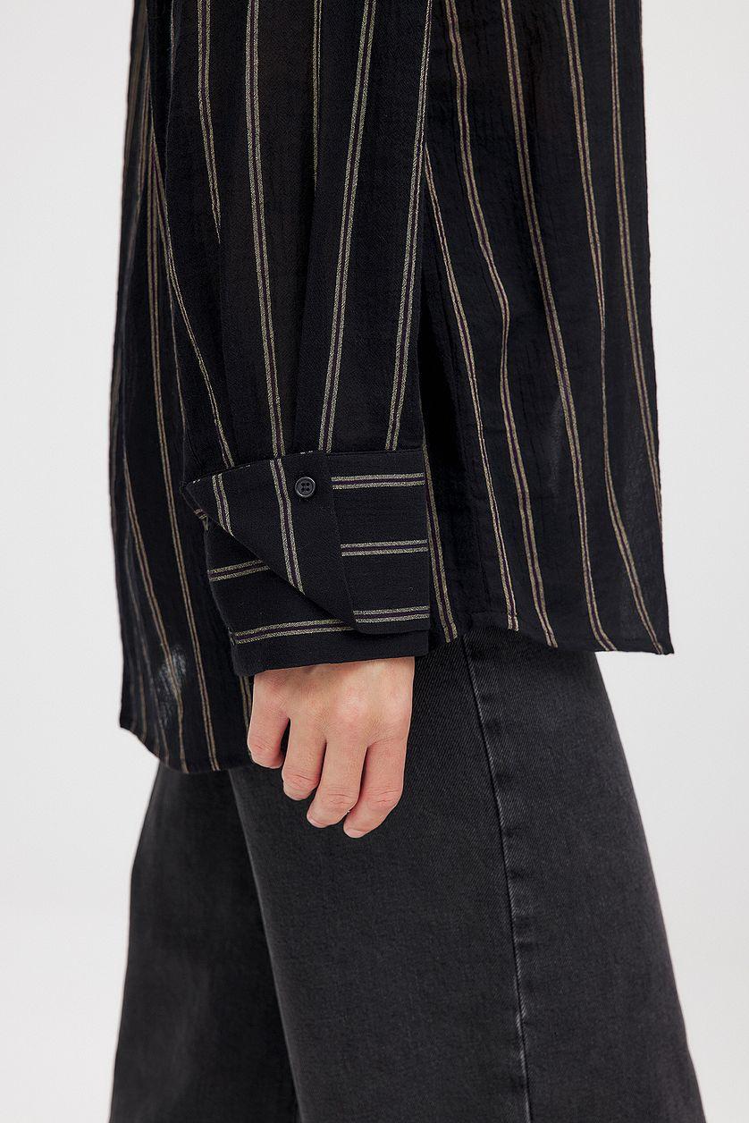 Cuff Detail Oversized Shirt Product Image