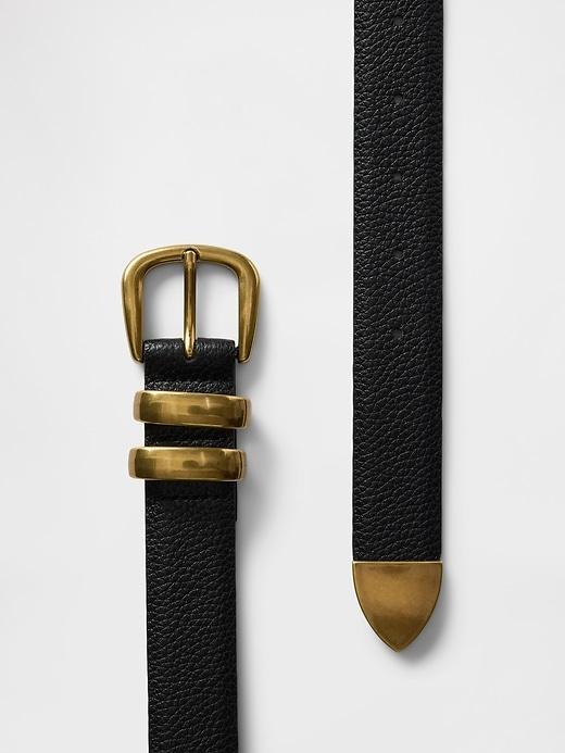 Vegan Leather Pebble Belt Product Image