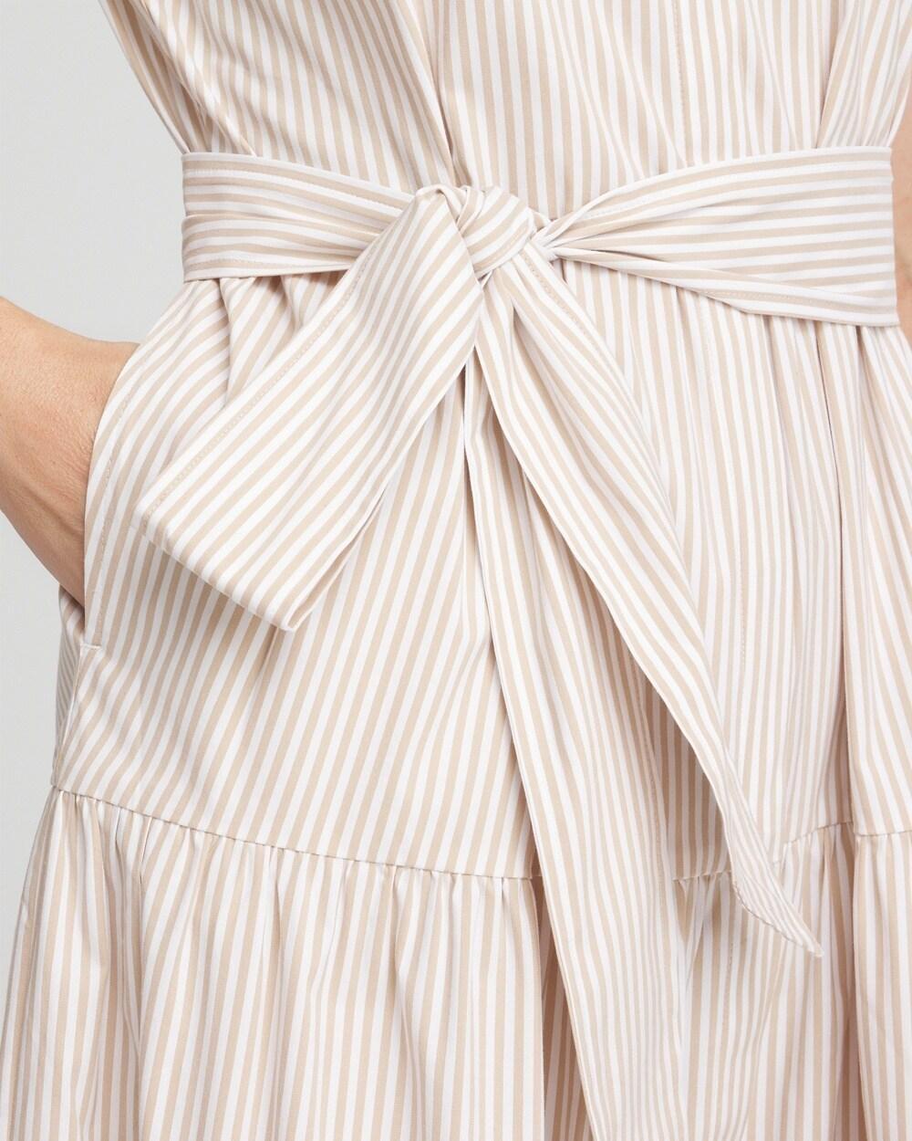 Poplin Stripe Shirt Dress Product Image