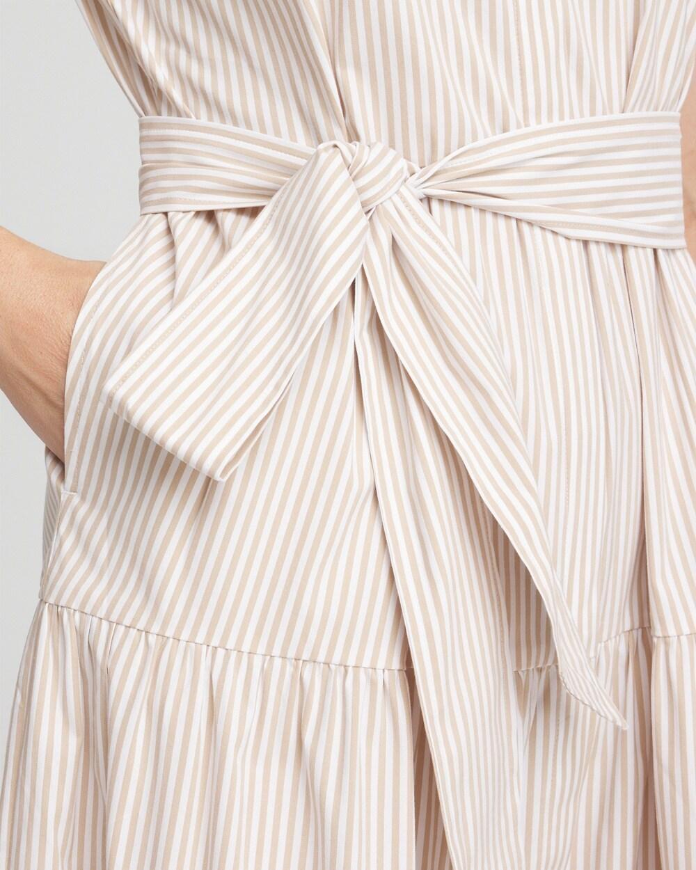 Petite Poplin Stripe Shirt Dress Product Image