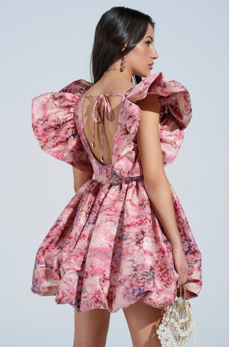 BELLE OF THE BALL PRINTED MINI DRESS Product Image