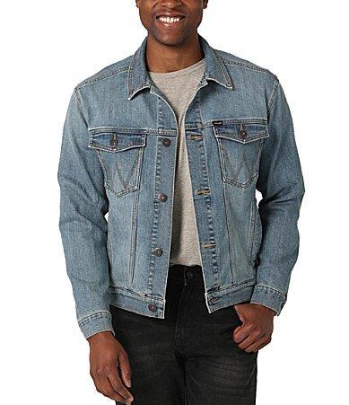 Men's Wrangler Denim Jacket, Size: XXL, Black Product Image