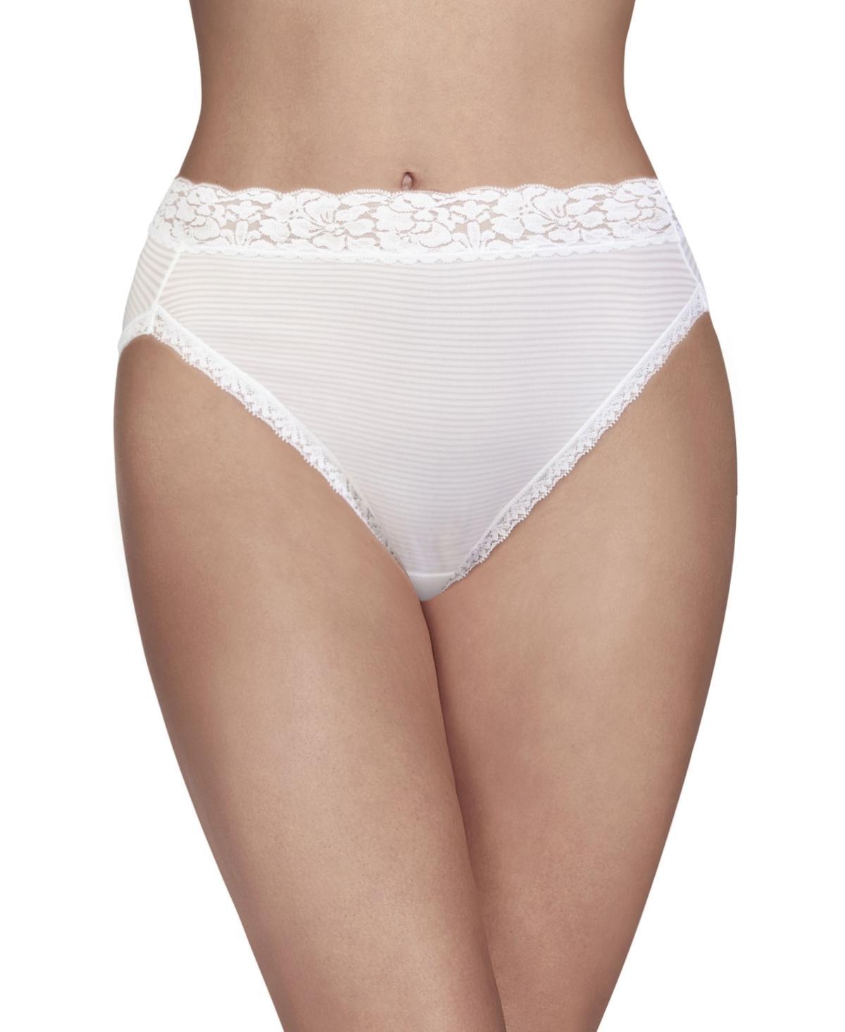 Womens Vanity Fair Lingerie Flattering Lace Hi-Cut Panty 13280 Product Image