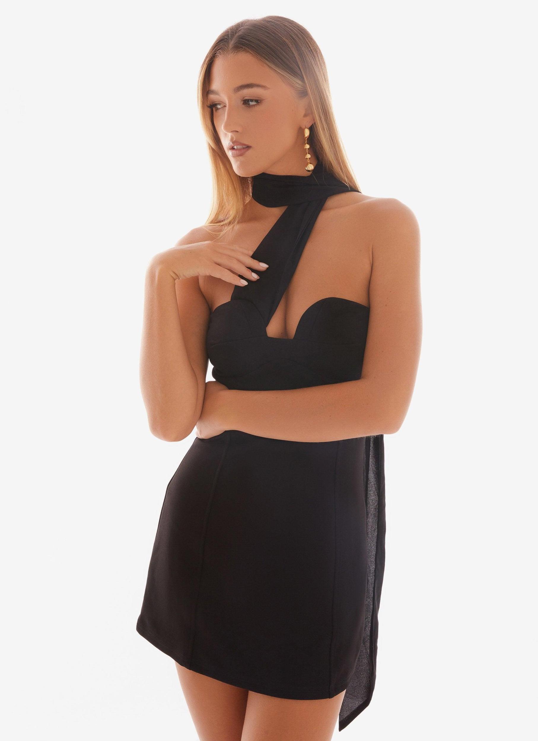 Sirena Mini Dress - Black Product Image