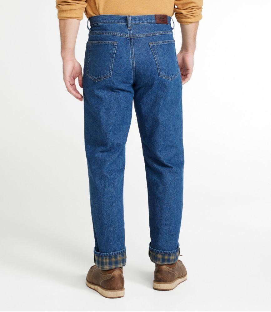 
                            Men's Double L® Jeans, Natural Fit, Flannel-Lined
                         Product Image
