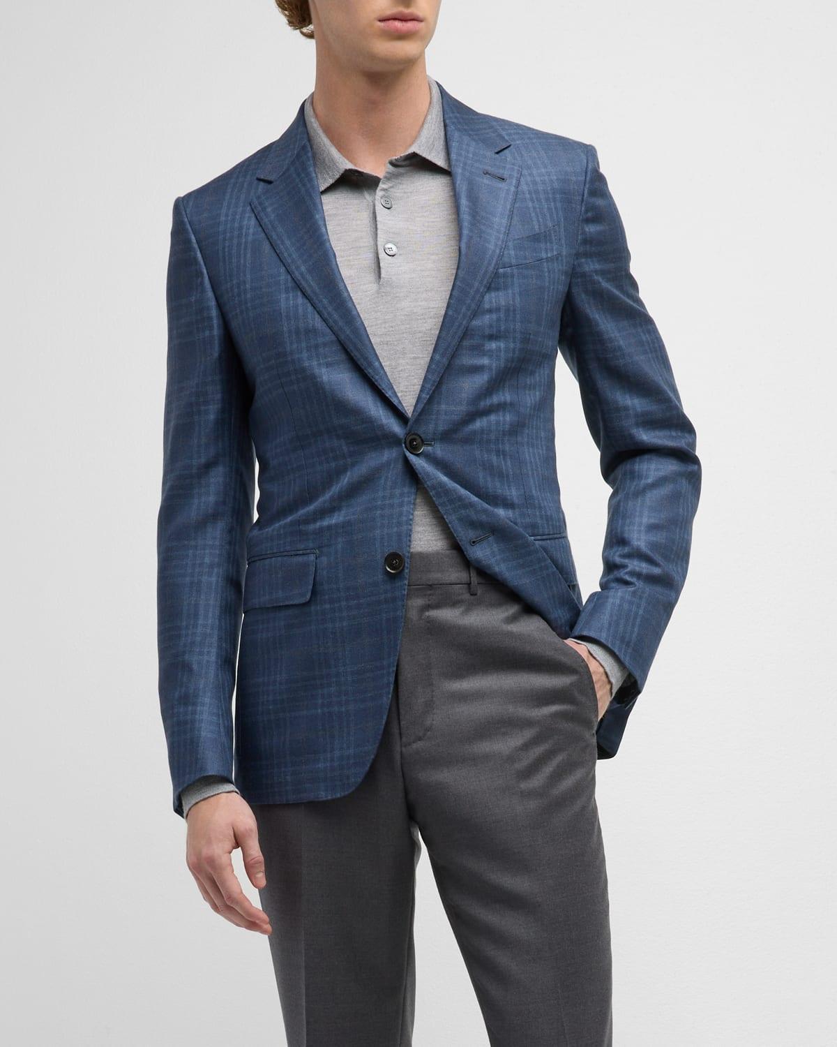 Men's Large Plaid Sport Coat Product Image
