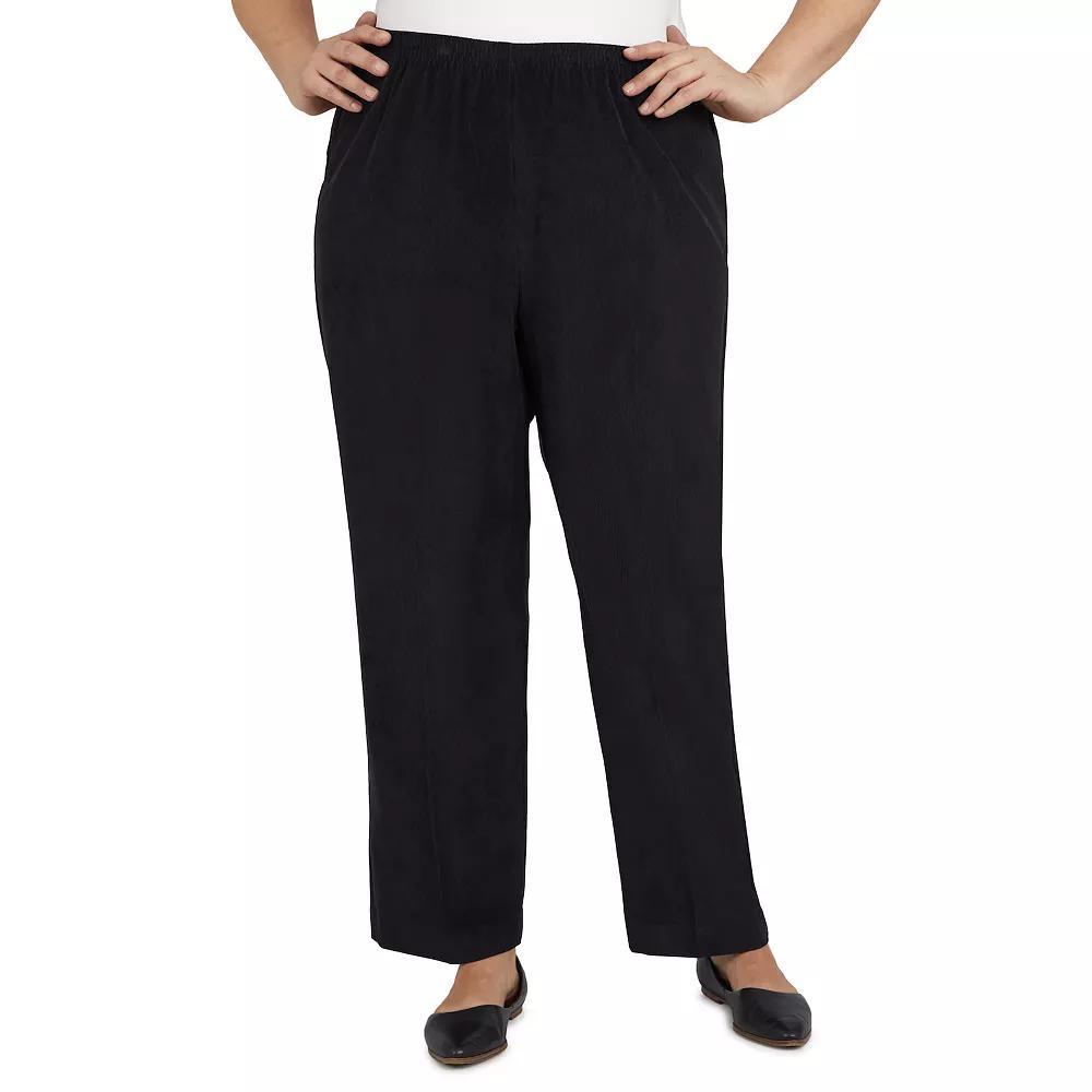 Plus Size Alfred Dunner Classics Pull-On Straight-Leg Pants, Women's, Size: 24W Short Product Image