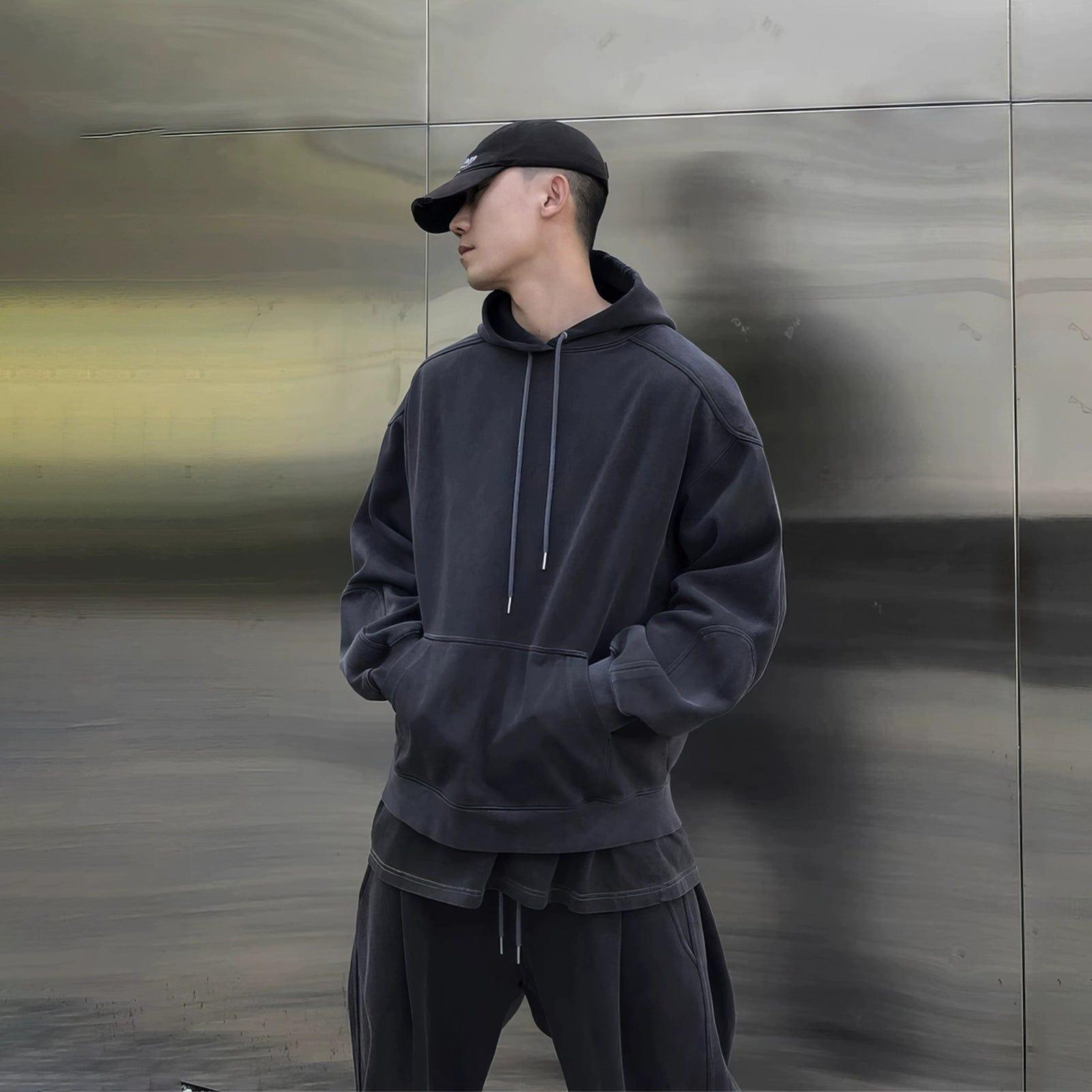 RT No. 12664 DARK GRAY HOODIE & SWEATPANTS Product Image
