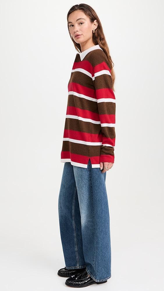 Guest in Residence Cashmere Striped Rugby Sweater | Shopbop Product Image