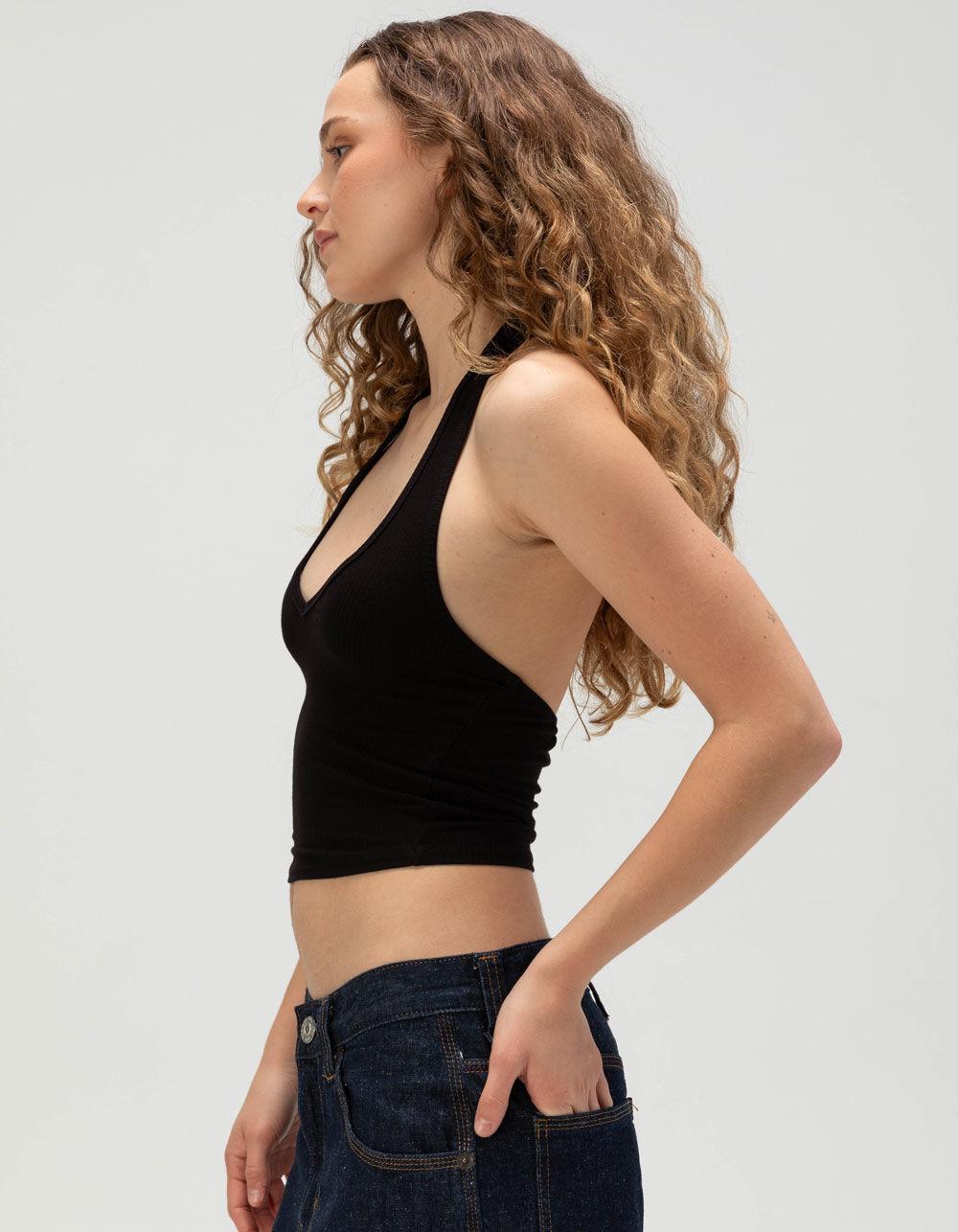 TILLYS Womens Halter Top - BLACK Product Image