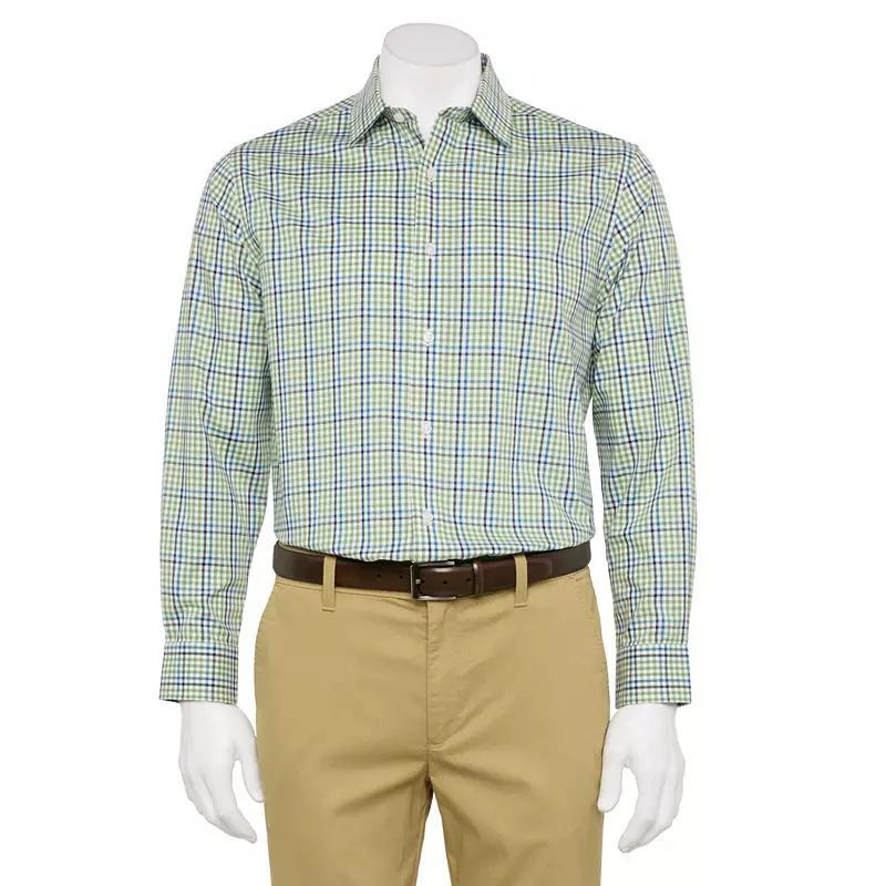 Men's Haggar® Premium Comfort Classic Fit Wrinkle Resistant Dress Shirt, Size: 16.5-34/35, White Product Image