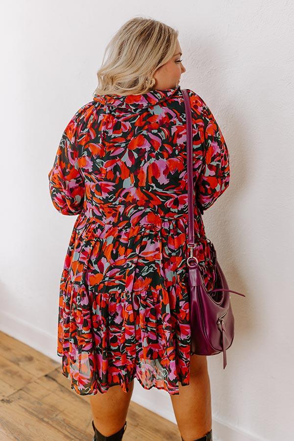 Sangria Toast Mini Dress Curves Product Image