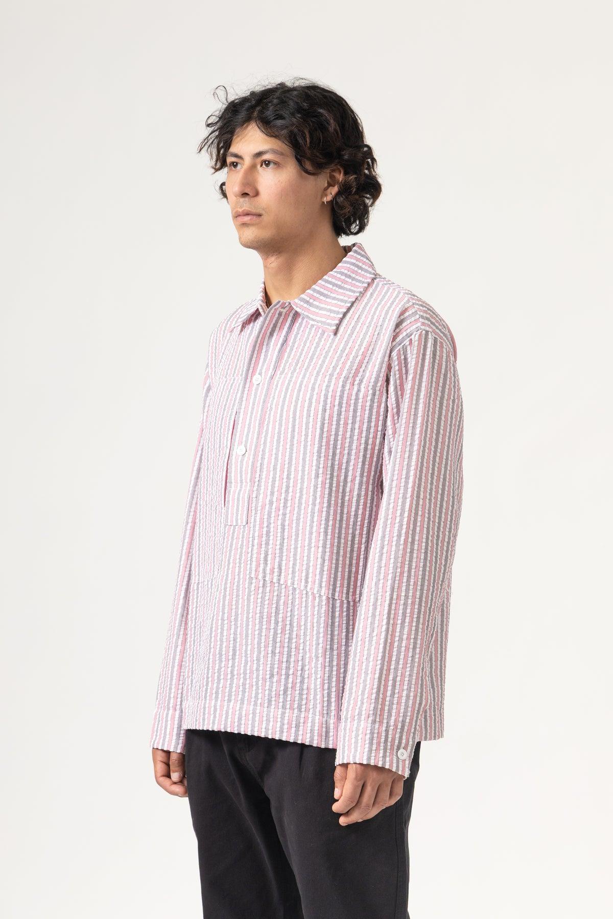 Blacksmith - Striped Military Popover - Red Product Image